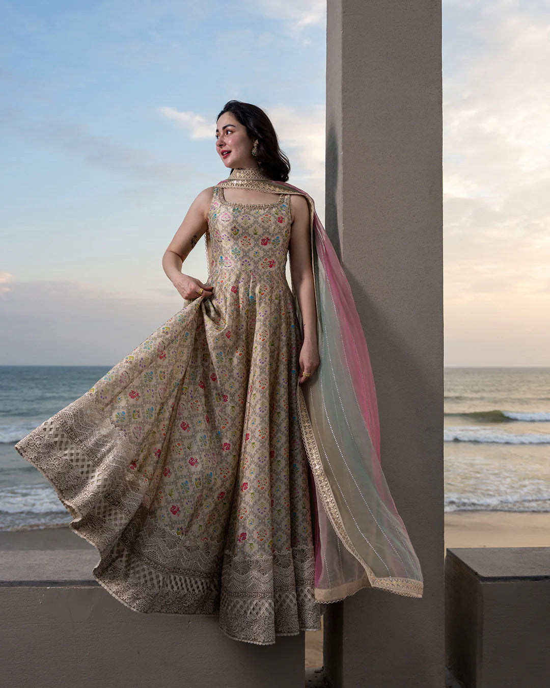 Faiza Saqlain – Pastel Mosaic Embroidered Lawn – 3PC