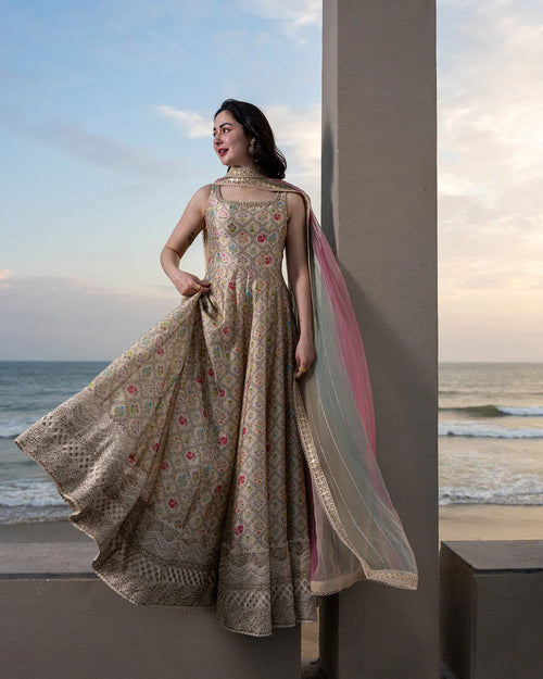Faiza Saqlain – Pastel Mosaic Embroidered Lawn – 3PC