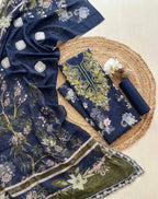 Asifa & Nabeel – Midnight Floral Luxury Lawn – 3PC