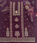 Hussain Rehar – Emerald Botanical Embroidered Lawn – 3PC
