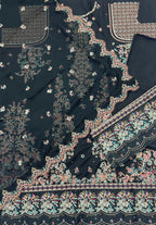 Qadri Arts – Midnight Opal Embroidered Luxury Lawn – 3PC
