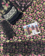 Izel – Noir Blossom Embroidered Lawn – 3PC