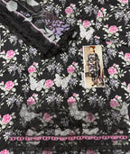 Maria B – Noir Butterfly Blossom Printed Lawn 3PC