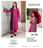 Baroque – Ruby Noir Polka Printed Lawn – 3PC