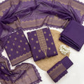 Qadri Arts – Royal Amethyst Broshia – 3PC