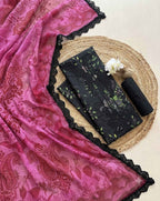 Crimson – Noir Amethyst Embroidered Lawn 3PC