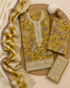 Baroque – Mustard Heritage Floral Printed Lawn – 3PC
