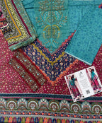 Maria.B – Azure Heritage Embroidered Lawn – 3PC