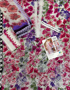 Maria.B – Floral Amethyst Embroidered Lawn | Luxury 3PC Collection