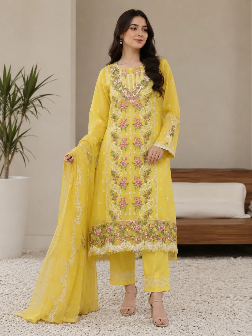 Sobia Nazir – Sunlit Flora Embroidered Lawn – 3PC