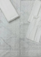Qadri Arts – white Chikankari Elegance – 3PC