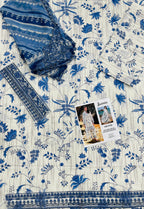 Jazmin – Sapphire Bloom Floral Luxury Lawn – 3PC