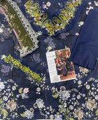 Asifa & Nabeel – Midnight Floral Luxury Lawn – 3PC