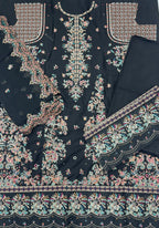 Qadri Arts – Midnight Opal Embroidered Luxury Lawn – 3PC