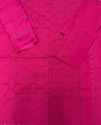 Qadri Arts – Fuchsia Grace Chikankari – 3PC