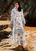Jazmin – Sapphire Bloom Floral Luxury Lawn – 3PC