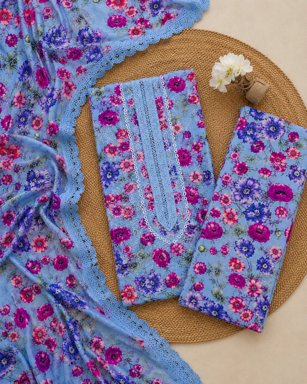 Maria B – Wisteria Bloom Luxury Lawn – 3PC