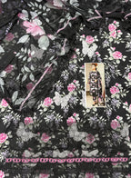 Maria B – Noir Butterfly Blossom Printed Lawn 3PC