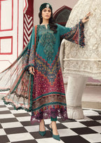 Maria.B – Azure Heritage Embroidered Lawn – 3PC