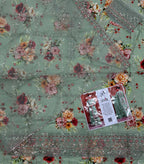 Iznik – Mint Serenity Floral Embroidered Lawn – 3PC