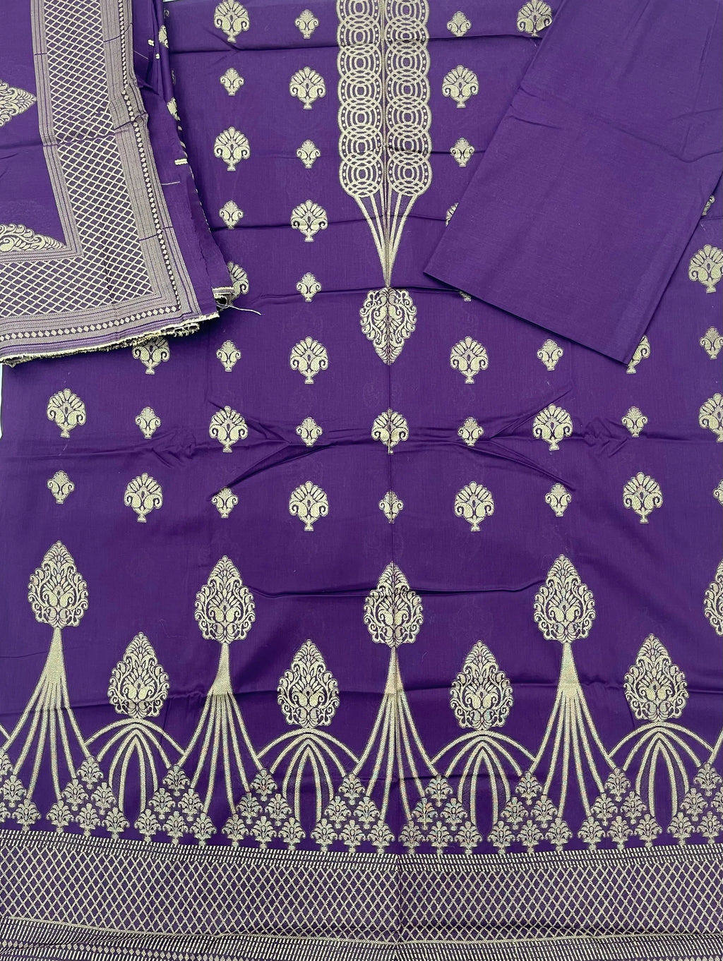 Qadri Arts – Royal Amethyst Broshia – 3PC
