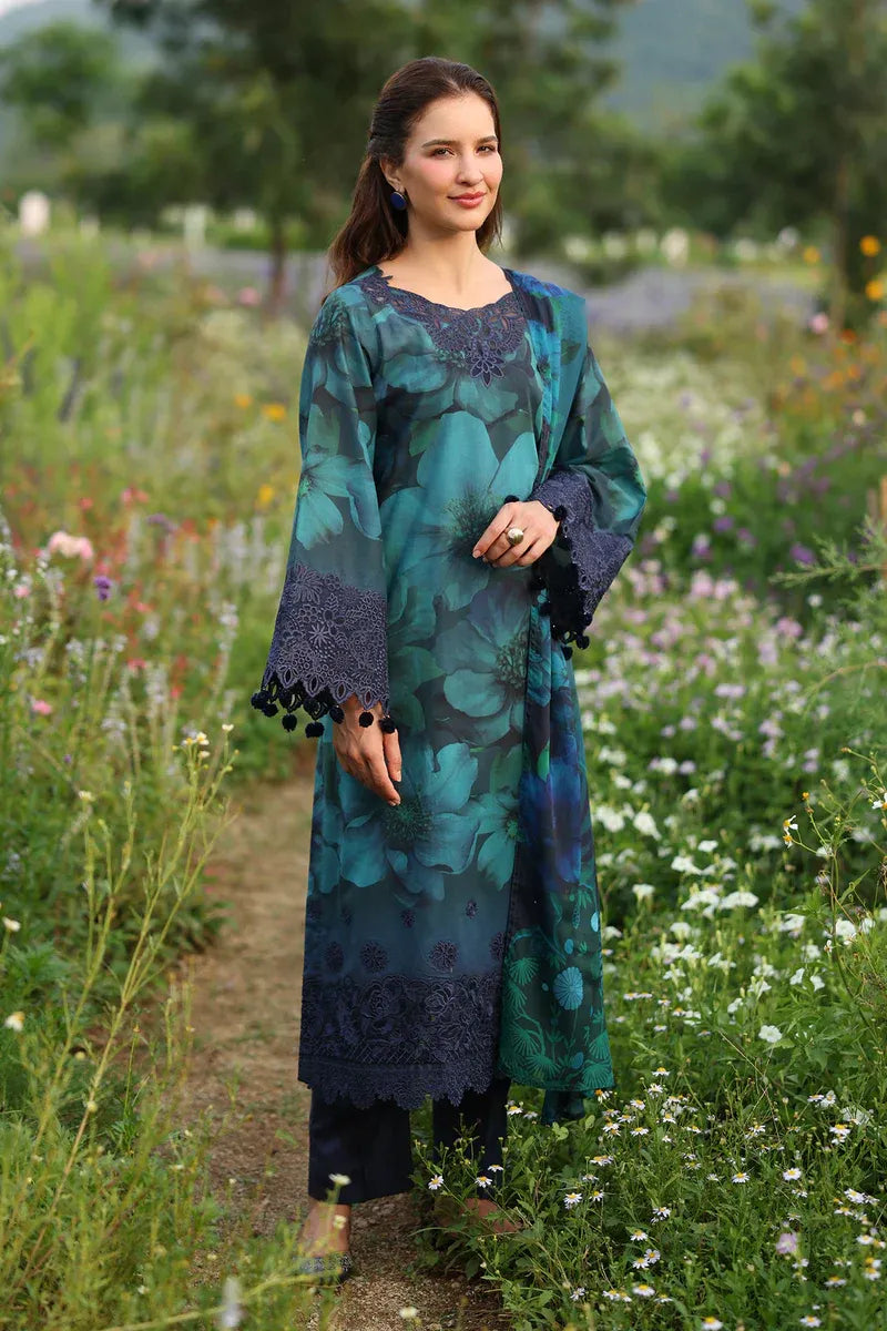 Baroque – Emerald Tide Digital Printed Lawn 3PC