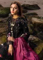 Crimson – Noir Amethyst Embroidered Lawn 3PC